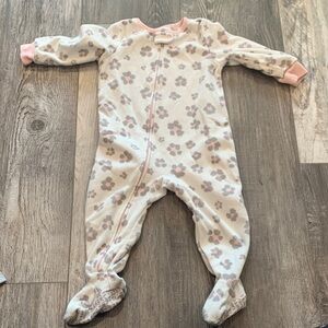 Carters Floral Pink and Gray Kids One Piece